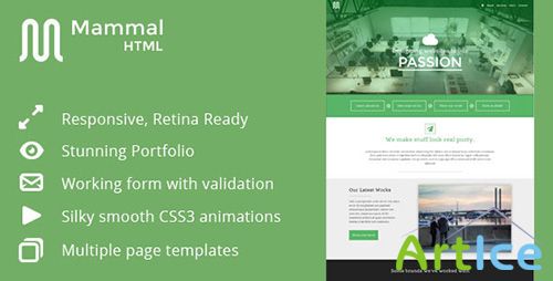 ThemeForest - Mammal - Creative Agency Template - RIP