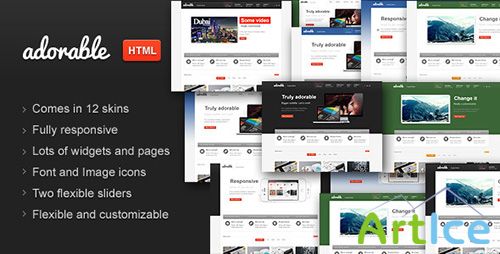 ThemeForest - Adorable - Business Services Portfolio HTML theme - RIP