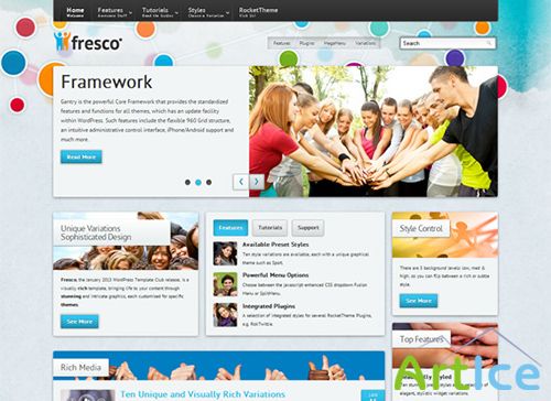 RocketTheme - RT Fresco v1.1 - Wordpress 3.x Template