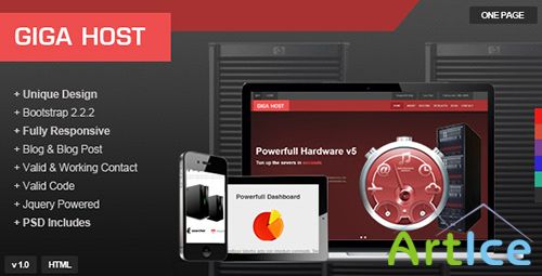 ThemeForest - Giga Host - Responsive Hosting Template - RIP