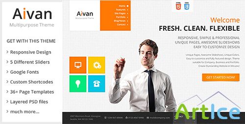 ThemeForest - Aivan - Responsive Multipurpose Template - RIP