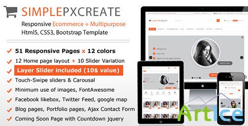 ThemeForest - Simplepxcreate Responsive Ecommerce-Multipurpose - RIP