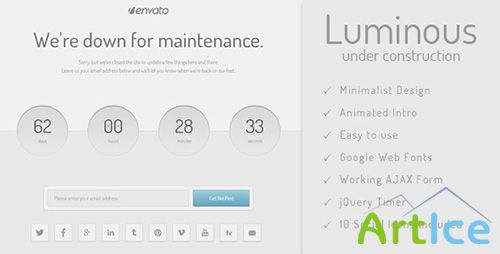 ThemeForest - Luminous - Under Construction - RIP