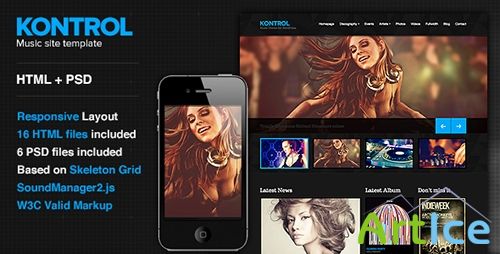 ThemeForest - Kontrol - Musis Site Template - RIP