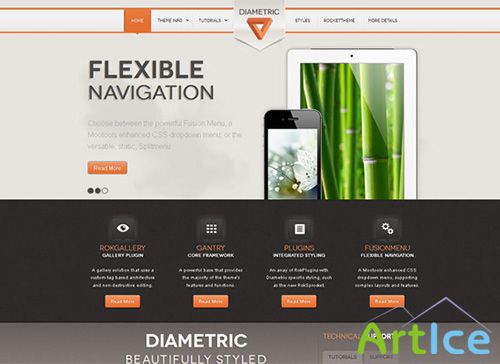 RocketTheme - RT Diametric v1.0 - Wordpress 3.x Template