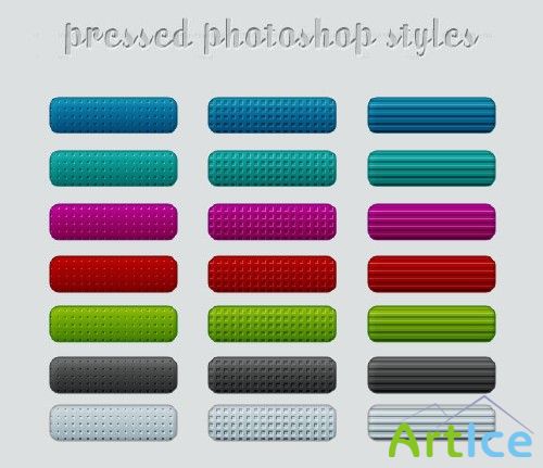 Pressed Photoshop Styles