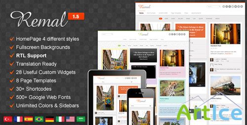 ThemeForest - Remal v1.5 - Responsive WordPress Blog Theme