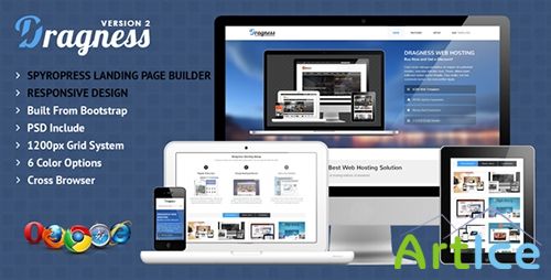 ThemeForest - Dragness v1.0 - Premium WordPress Landing Page