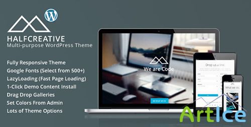 ThemeForest - HalfCreative v1.0.2 - One Page Portfolio WordPress Theme