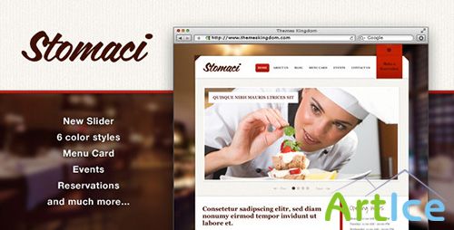 ThemeForest - Stomaci v1.2 - Restaurant & Cafe WordPress Theme