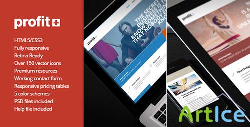 ThemeForest - Profit+ Responsive Multipurpose HTML5 Template - RIP