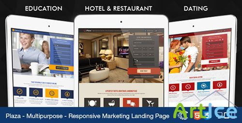 ThemeForest - Plaza - Education - Hotel - Dating Landing - RIP