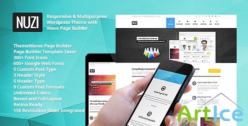 ThemeForest - Nuzi v1.4 - Multipurpose, Retina Ready, Business Theme