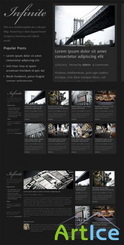 WeGraphics - Infinite - A Design Blog Template HTML/CSS