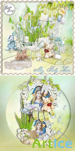 Scrap Set - My Baby Love PNG and JPG Files