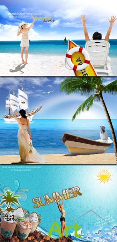 3 PSD Templates - Summer Vacation