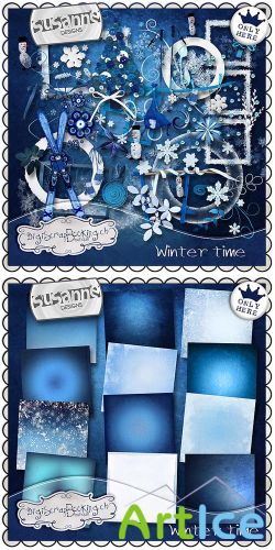 Scrap Set - WInter Time PNG and JPG Files