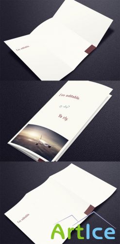 Trifold Brochure Mock-Up PSD