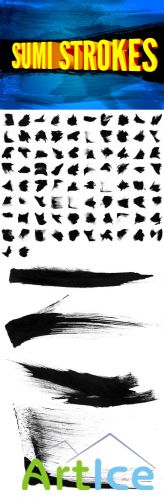 Sumi Strokes Photoshop Brushes