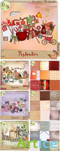 Scrap Set - September Mega Set PNG and JPG Files