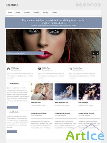 DreamTemplate - SnapTube - Responsive Website Template