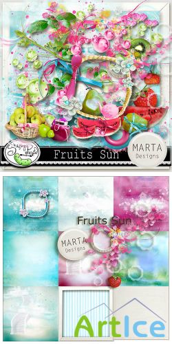 Scrap Set - Fruits Sun PNG and JPG Files