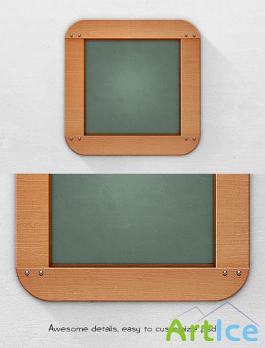 WeGraphics - Blackboard App Icon Template