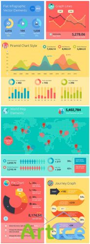 Pixeden - Flat Infographic Vector Elements