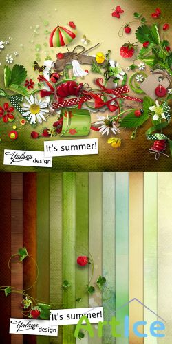 Scrap Set - Its Summer! PNG and JPG Files