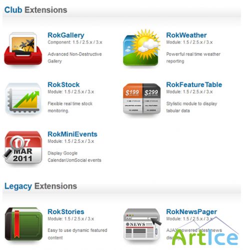 RocketTheme - All Club Extensions Latest for Joomla 2.5 - 3.x - 15/6/13