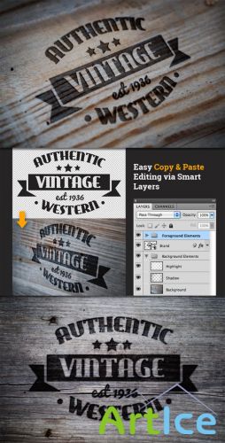 WeGraphics - Branded Western Style Logo Mockups