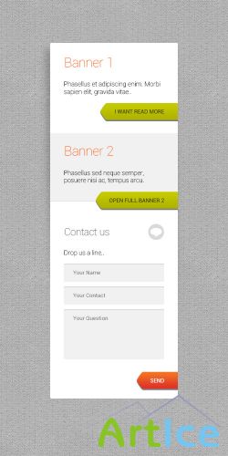 PSD Web Design - Banner With Contact Form