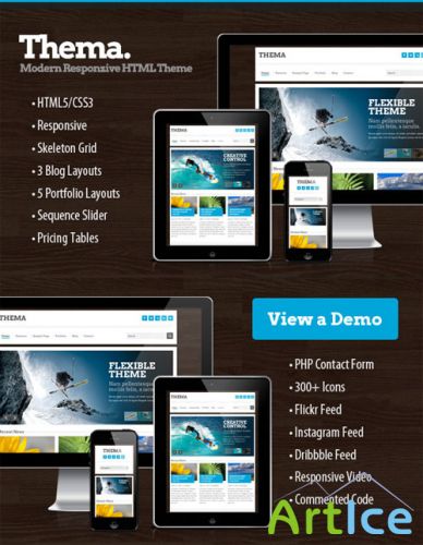 WeGraphics - Thema - Modern Responsive HTML Theme