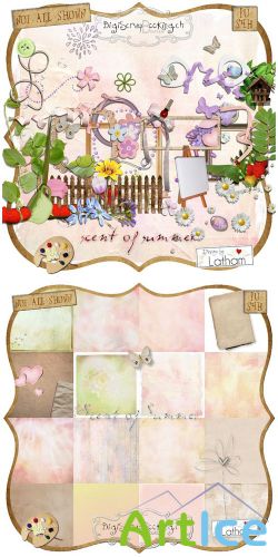 Scrap Set - Scent of Summer PNG and JPG Files