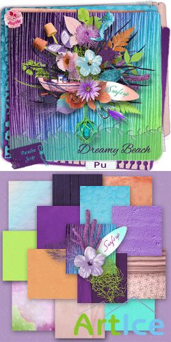 Scrap Set - Dreamy Beach PNG and JPG Files