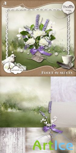 Scrap Set - Flight of Scents PNG and JPG Files