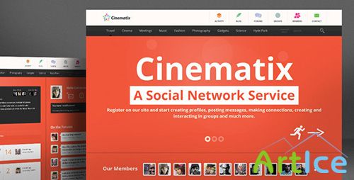 ThemeForest - Cinematix v1.0.3 - BuddyPress Theme