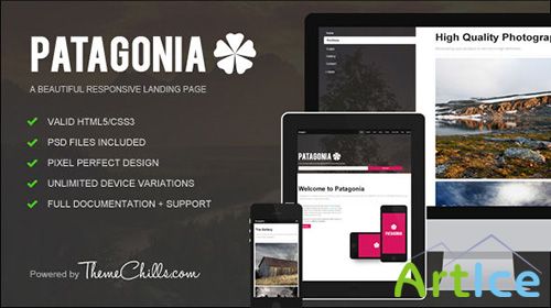 Mojo-Themes - Patagonia Responsive Landing Page - RIP