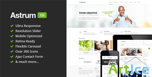 ThemeForest - Astrum - Responsive Multi-Purpose HTML5 Template - RIP