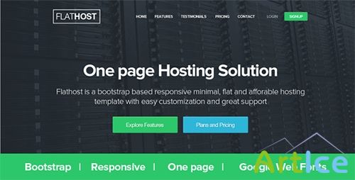 ThemeForest - FlatHost Responsive Hosting Template - RIP