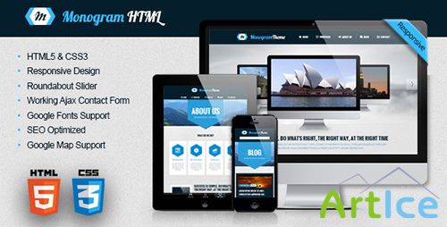 ThemeForest - Monogram - Responsive HTML5 Template - RIP