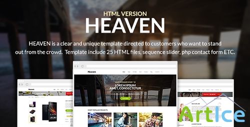 ThemeForest - Heaven - Multi Purpose Site Template - RIP