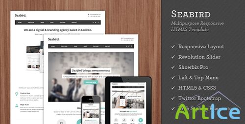 ThemeForest - Seabird - Multipurpose Responsive HTML5 Template - RIP