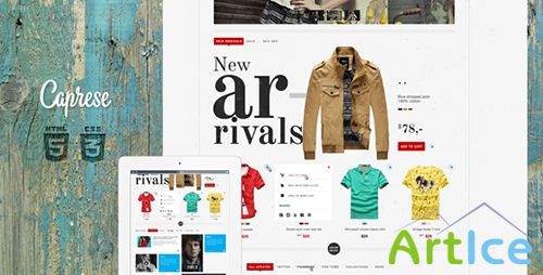 ThemeForest - Caprese - Modern E-Commerce Template - RIP