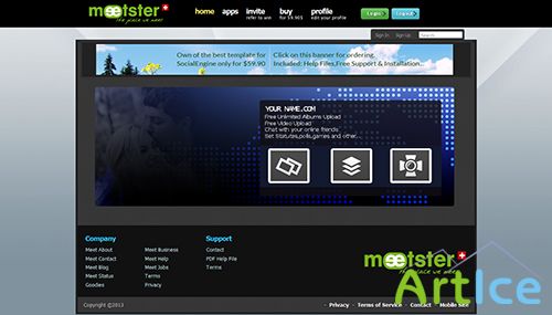 MeetSter - Template for SocialEngine 4.x