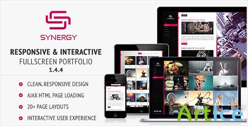 ThemeForest - Synergy v1.4.4 - Responsive & Interactive HTML Portfolio