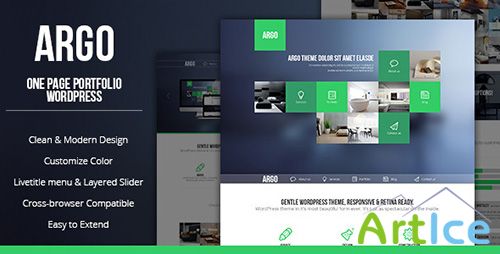 ThemeForest - Argo v1.1.2 - Modern OnePage Metro UI Wordpress Theme