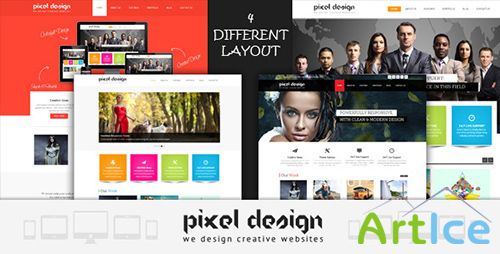 ThemeForest - Pixel Design - Responsive Theme - RIP