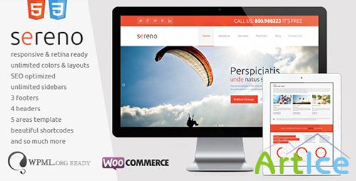 ThemeForest - Sereno v1.3 - Fully Responsive & Retina Ready - FULL