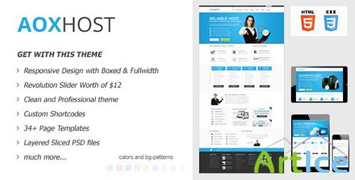 ThemeForest - AOX HOST - Responsive Hosting Theme - RIP